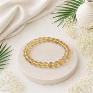 Citrine Bracelet for wealth, abundance and Number 3