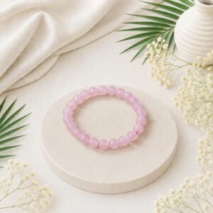 Rose Quartz Bracelet for love , relationship and harmony